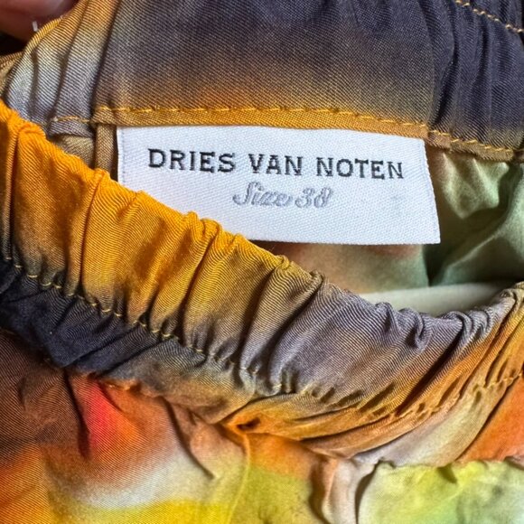 Dries Van Noten Tie-Dye Print Knee-Length Shorts (sz 38) - Picture 5 of 10